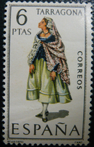 Spain 1970 clothing 46 group Taragna area clothing glue has creases