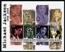 Michael Jackson History Jam Michael Jackson 4 Commemorative Stamps