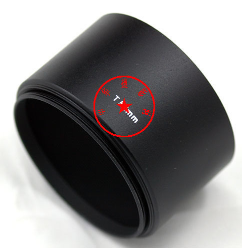 Tianya T-72MM medium telephoto metal hood with ordinary cover