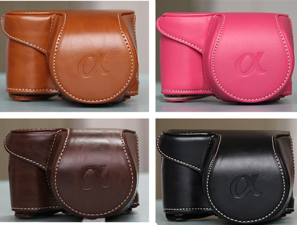 Suitable for Sony ILCE-6000 camera bag leather case a5000 protective sleeve Sony a6000 micro-single-eye camera photography bag
