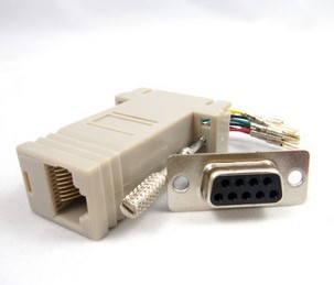 RJ45 to serial port network head to RS232 RJ45 to 9-hole network interface to DB9-pin serial port to network interface