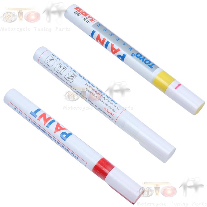 Automotive Supplies Tire Fill Lacquered Pen White Paint Pen Painted sketchbook pen Painted Cosmetic notes pen-Taobao