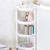 Floor-style four-storey corner rack kitchen and toilet shelve bathroom Supplies finishing racks solid and durable