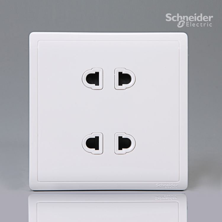 Schneiderfengshan series white 10A 4-hole socket E82426U2 firing line zero wire with no wiring hole