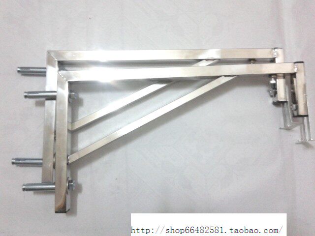 Stainless steel hanging wall wall big processing artificial stone table face plate lengthened triangle support Bathroom Room Wash table frame