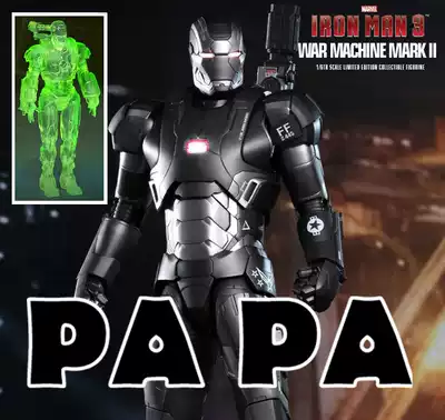 New Spot HotToys HT MK2 War Machine 2 0 Iron Man 3 Die-casting Alloy mms198