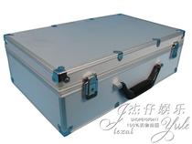 New product 730 large double chip aluminum box Las Vegas can hold square round chip set box