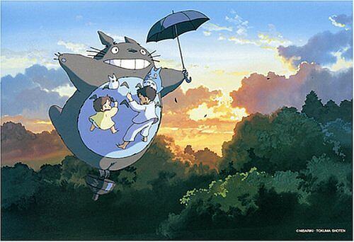 Spot Japan imports Ensky puzzle cartoon Miyazaki Hayao's cat flying to heaven (300 pieces)