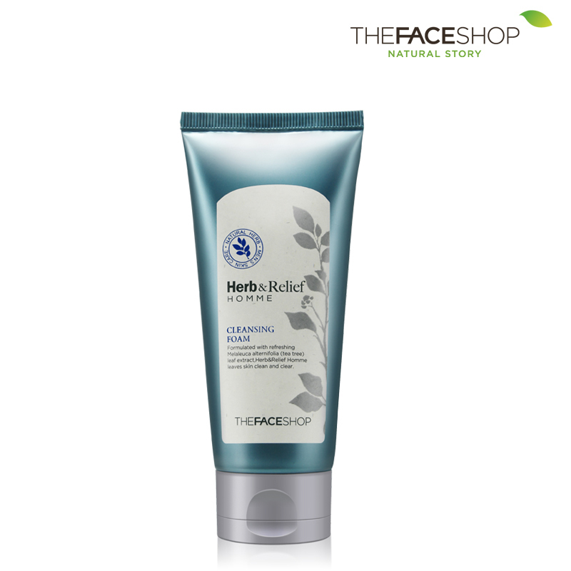The Face Shop 男士护肤 草本舒缓男士洗面奶 控油保湿 清洁毛孔