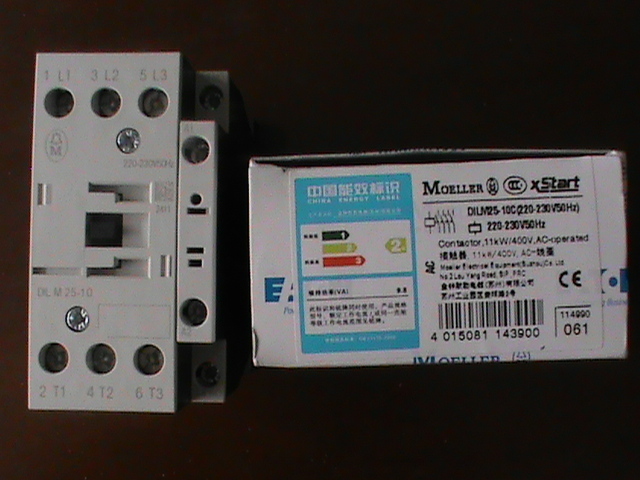 German MOeller Müller EATON contactor AC-3:11KW DILM25-10C (220-230V50HZ)