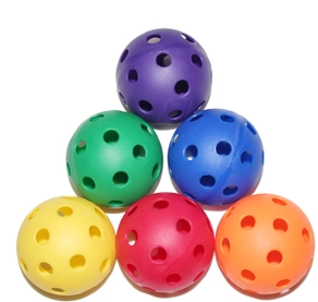 Carlemy porous ball children Soft Ball Kindergarten feeling integrated training equipment Toy fun throws a hole ball 7cm