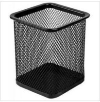 (full 78) round square metal pen holder iron mesh pen holder black pen holder office stationery wholesale