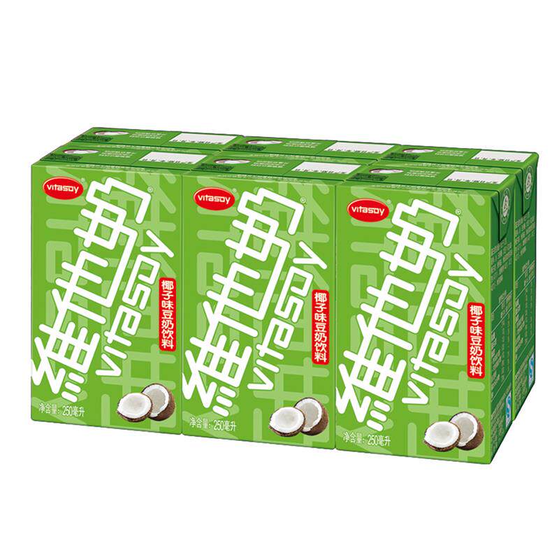 【天猫超市】维他奶 椰子味豆奶饮料250ml*6盒/组 椰香满溢