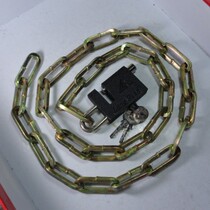 Chain Lock-Iron Chain Lock (about 6mm in diameter and about 101cm in length)