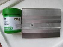 (KINGFULL) New SMT solder paste scraper tin paste scraper steel mesh handprint table 15CM wide
