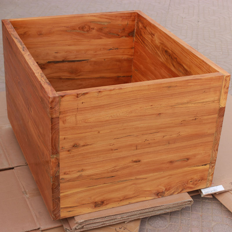 Customized pure wooden wooden wooden box rice box size optional color optional antique style