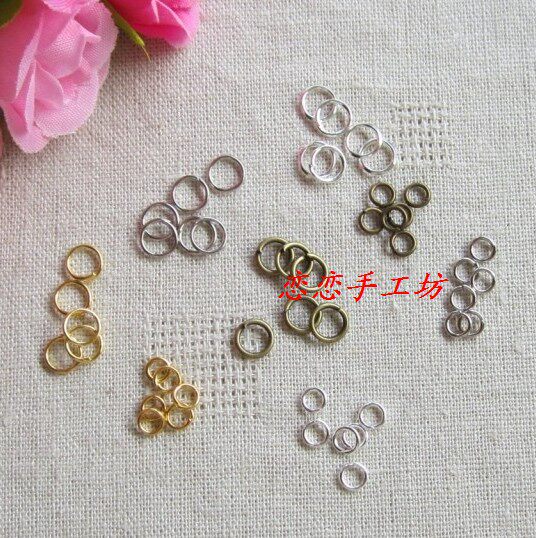 Special DIY jewelry accessories ancient style * handmade circle * earrings material earrings * iron * white Hanfu wind hair