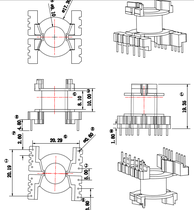 Large quantity discount transformer inductance PQ2016 vertical 6 8 bagel skeleton