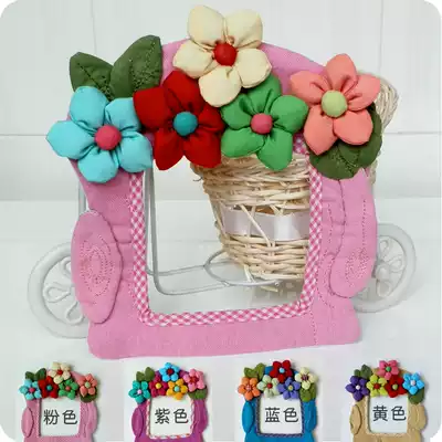 Full 58 yuan small flower single switch paste fabric three-dimensional switch set hand-made switch dust cover