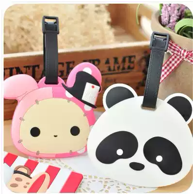 Customized PVC pendant personalized custom rubber luggage tag soft glue consignment tag tag tag luggage tag