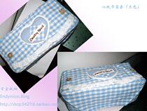 Crown * HEART HEART tissue box towel set car tissue cover home tissue box Blue