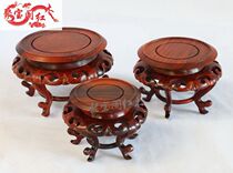 Treasure pavilion Mahogany stone Jade Antique seahorse several bases Wood carving crafts Jade ornaments special hot sale
