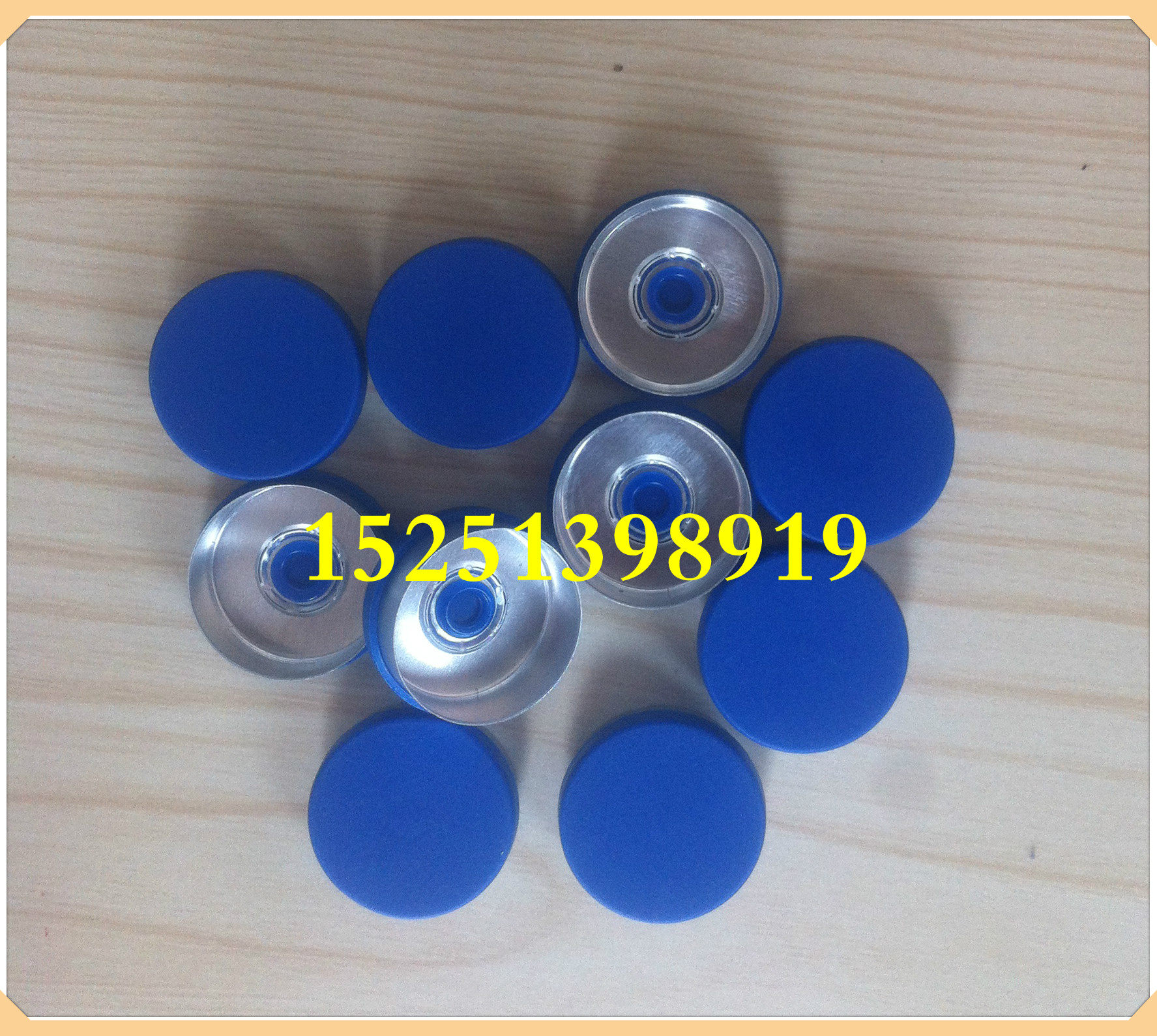 20 blue frosted aluminum plastic cap Antibiotic bottle cap Xilin bottle aluminum plastic cap Penicillin aluminum plastic cap