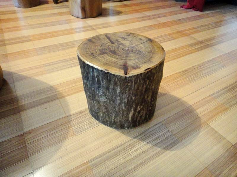 (Wu Jiarong Root Art) Camphor wood root carving coffee table with stool log stool original ecological furniture
