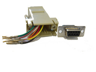 Physical store Serial port DB9 (hole) (wireless serial) to network RJ45 (female port) adapter module - Taobao