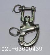 304 stainless steel D-shaped shackle bow shackle fork-type rotating spring shackle 87MM (total length)