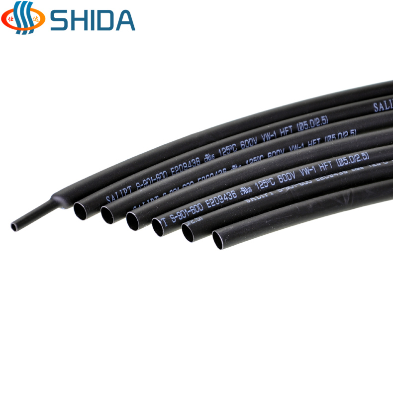 Shida Black Heat Shrink Pipe Diameter 1 2 3 4 5 6 7 8 9 10 12 12 16 14 18 18 30mm
