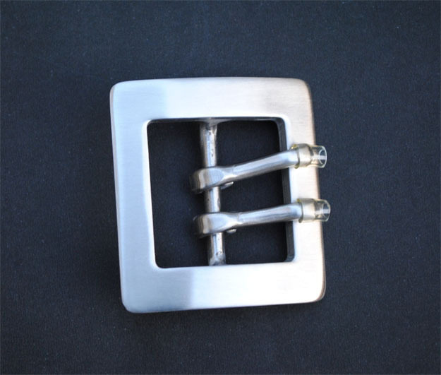 5 5MM thick stainless steel plate made with double stitch wire drawing belt buckle inner diameter 41MM handmade