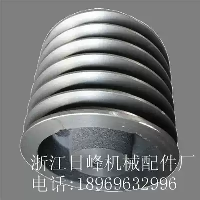 Triangle pulley cast iron motor belt tray B type six groove 6B solid diameter 200-500mm manufacturer