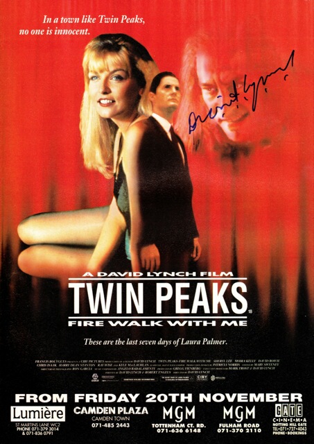 Twin Peaks: Twin Peaks with Me Along the Way David Lynch David Lynch Signed Photo