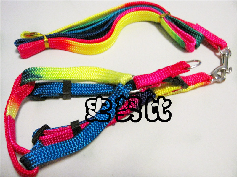 Colorful dog chest bag bag traction rope small dog traction with dog rope chain Teddy with pin chihuazhu bagmei