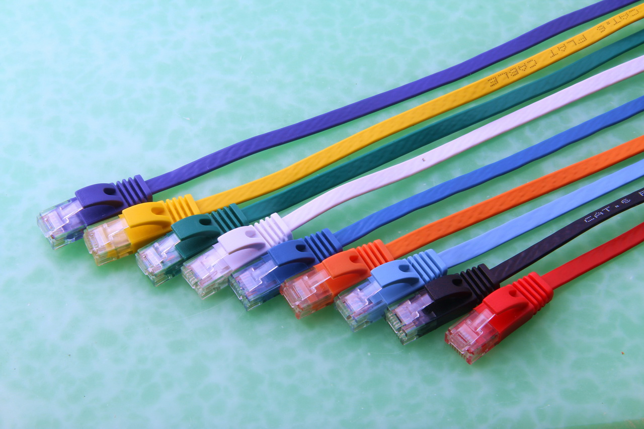 Original cat6 high speed cat6 flat cat6 Gigabit LAN cable jumper 0 3 0 5 10 meters length Color