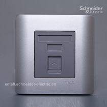 Schneider Chwins Light Point e8000 Single Wire 4-4 Phone socket Phone Panel (gris argenté)