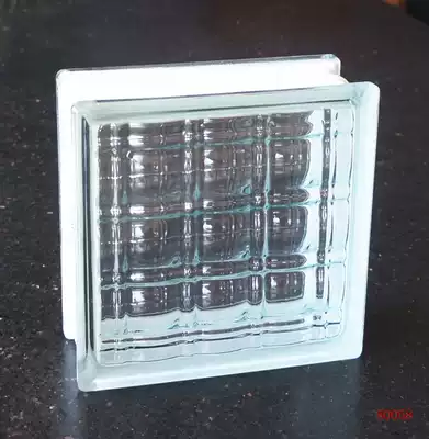 80058 super white crystal pattern imported glass brick porch square brick cosmetic room partition wall