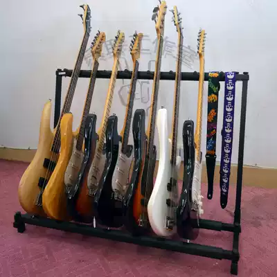 Multiple guitar display brackets, three heads and five heads, foldable piano stand, Seven Guitars, nine display rack A- shaped shelf