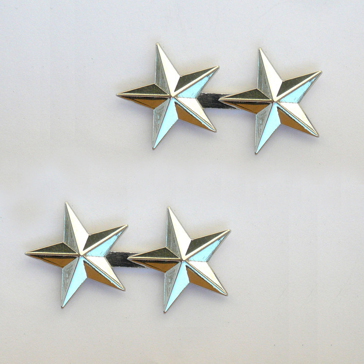 U.S. military fan general officer 2 - star Major General Metal Badge marks shoulder chest emblem collar flower