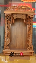 Prajna Pavilion shrine handmade camphor wood shrine 20-inch wall cabinet altar table and shrine can be customized