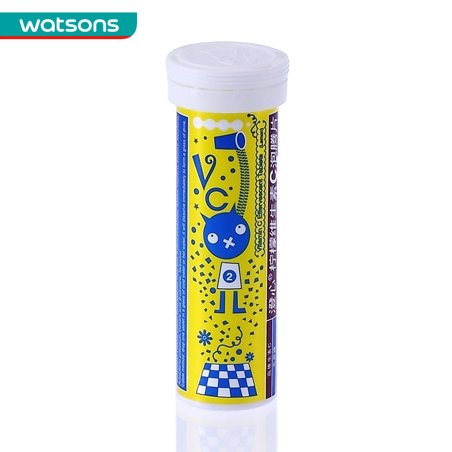 【屈臣氏】 澄心VC泡腾片(柠檬味)4克*10片