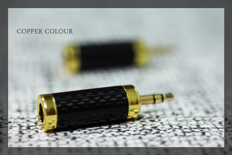 CopperColour copper color carbon fiber 3 5 plug
