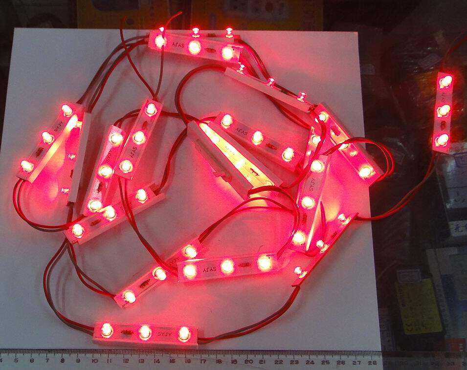 LED strip light red module straw hat LED 12V ultra-high brightness 9 new ji ya huo each price