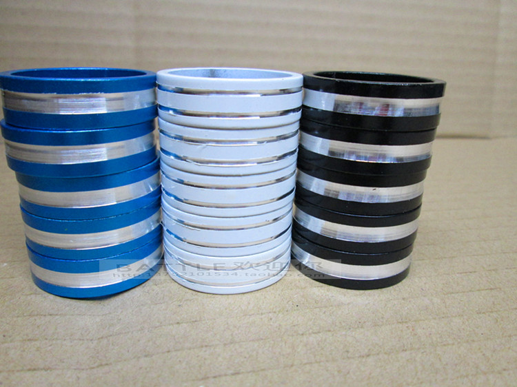 Bike Mountain Aluminum Alloy Gaskets Mountaineering Car Head Bowls Group Gaskets Front Fork Heightening Grommets 5mm Aluminum Ring