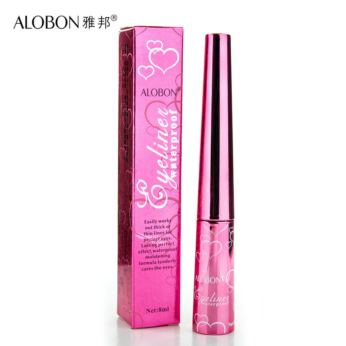 AloBon/雅邦心之恋防水眼线液8ml 防水 快干 不晕染
