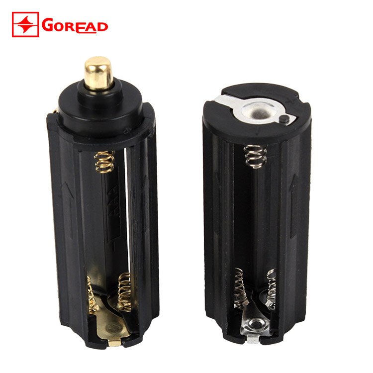 P12P137 battery rack, three sections, 7 battery box, flashlight battery box, strong LED flashlight accessories