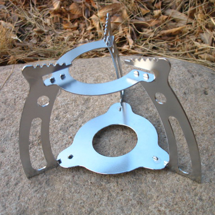 Outdoor portable three-foot metal stove rack detachable mini gas stove coffee stove alcohol stove bracket solid and versatile
