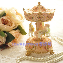 Merry-go-round Music Box Music Box Birthday Valentines Day Gift Sky City Cannon Dancing Crystal Ball Piano