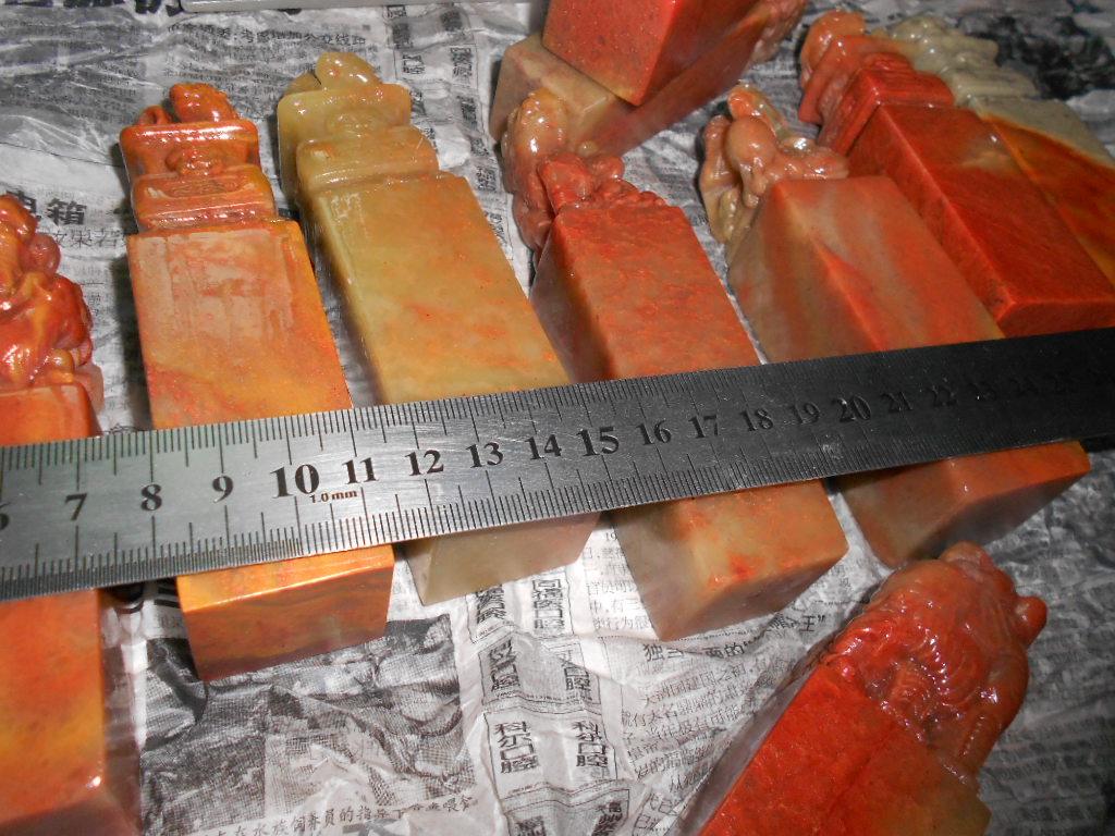 Over 30 Zhejiang red stone button chapter gift seal stone seal stone 3*12